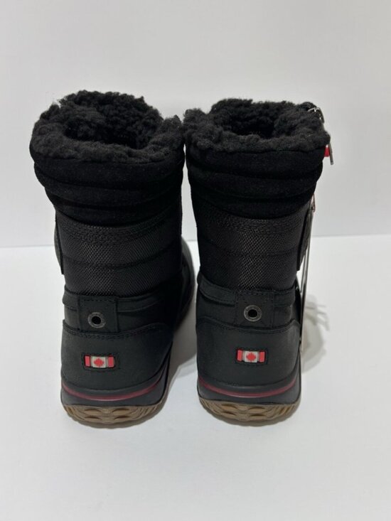 Pajar Men’s Trooper 2.0 Black Leather Winter Boots, Size US 10 M, EUR 43
